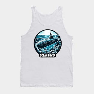 Submarine, Ocean Power Tank Top